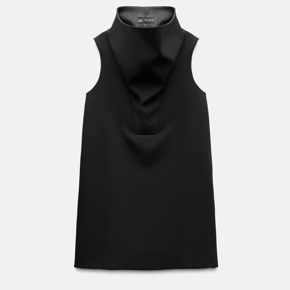 Zara Cowl Neck Short Dress